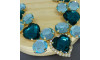 Cabedal Laura, Banhado, Turquesa/Tiffany