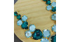 Cabedal Laura, Banhado, Turquesa/Tiffany