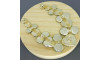 Cabedal Laura, Banhado, Marrom/Dourado