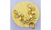 Cabedal Mel, Banhado, Marrom/Dourado