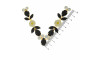 Cabedal Flor, Banhado, Rebite, Preto