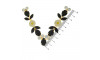 Cabedal Flor, Banhado, Rebite, Preto
