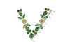 Cabedal Flor, Banhado, Rebite, Verde