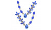 Cabedal Olho Grego, Banhado, Rebite, Azul