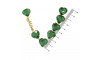 Cabedal Mãe, Coração, Banhado, Rebite, Verde