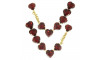 Cabedal Mãe, Coração, Banhado, Rebite, Vermelho