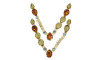 Cabedal Mãe, Gotas, Banhado, Rebite, Dourado/Marrom