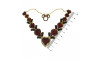 Cabedal Minnie, Banhado, Rebite, Vermelho/Preto