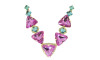 Cabedal Denise, Banhado, Rebite, Rosa Claro/Tiffany