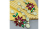 Cabedal Daisy, Banhado, Rebite, Branco Opal/Rosa