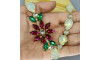 Cabedal Daisy, Banhado, Rebite, Branco Opal/Rosa