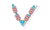 Cabedal Nina, Banhado, Rebite, Tiffany/Rosa Claro
