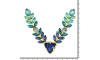 Cabedal Nina, Banhado, Rebite, Marinho/Turquesa/Tiffany