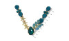 Cabedal Estela, Banhado, Rebite, Verde Tiffany