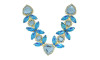 Cabedal Maya, Banhado, Rebite, Azul Tiffany