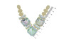 Cabedal Martina, Banhado, Rebite, Bege Opal/Furtacor