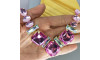 Cabedal Martina, Banhado, Rebite, Rosa Claro/Furtacor