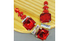 Cabedal Martina, Banhado, Rebite, Vermelho/Furtacor