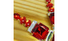 Cabedal Martina, Banhado, Rebite, Vermelho/Furtacor
