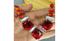 Cabedal Martina, Banhado, Rebite, Vermelho/Furtacor