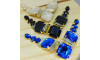 Cabedal Martina, Banhado, Rebite, Azul Bic/Furtacor