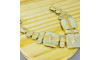 Cabedal Martina, Banhado, Rebite, Bege Opal