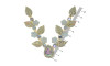Cabedal Teresa, Banhado, Rebite, Cristal/Opal