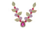 Cabedal Teresa, Banhado, Rebite, Rosa Claro/Pink