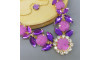 Cabedal Olívia, Banhado, Rebite, Roxo Fosco/Roxo