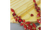Cabedal Olívia, Banhado, Rebite, Vermelho Fosco/Vermelho