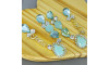 Cabedal Mãe, Gotas com Strass, Banhado, Rebite