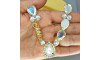 Cabedal Mãe, Gotas com Strass, Banhado, Rebite