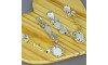 Cabedal Mãe, Gotas com Strass, Banhado, Rebite