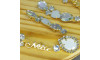 Cabedal Mãe, Gotas com Strass, Banhado, Rebite, Branco/Furtacor