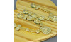 Cabedal Mãe, Gotas com Strass, Banhado, Rebite