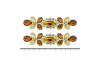 Cabedal Isa, Banhado, Rebite, Marrom/Rose Gold Jateado