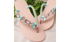 Cabedal Isa, Banhado, Rebite, Rosa/Tiffany Jateado