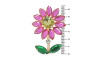 Cabedal Girassol, Banhado, Rebite, Rosa/Dourado/Verde