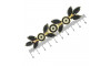 Cabedal Dafne, Banhado, Rebite, Olho Grego, Preto