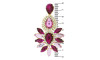 Cabedal Aruana, Banhado, Rebite, Pink/Rosa Claro