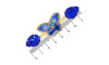 Cabedal Chiara, Banhado, Rebite, Azul Royal