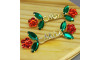 Cabedal Mãe, Florzinha, Banhado, Rebite, Vermelho/Verde