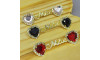 Cabedal Mãe, Coração com Strass, Banhado, Rebite
