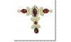 Cabedal Tamara, Banhado, Rebite, Vermelho/Branco Opal