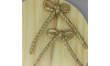 Cabedal 74003 Laço Meia Cana 10mm, Tecido, Rose Gold/Dourado