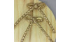 Cabedal 74005 Laço Meia Cana 10mm, Tecido, Dourado/Rose Gold
