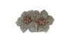 Cabedal Flor Dupla, Tecido, Salmão