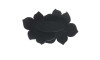 Cabedal Flor Dupla, Tecido, Preto/Cristal Furtacor