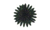 Cabedal Flor de Lótus, Tecido, Preto/Colorido