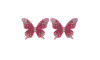 Cabedal Paloma, Tecido, Borboleta, Rosa Pink/Furtacor